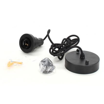 Ledvance - Candelabro suspenso PENDULUM 1xE27/60W/230V preto
