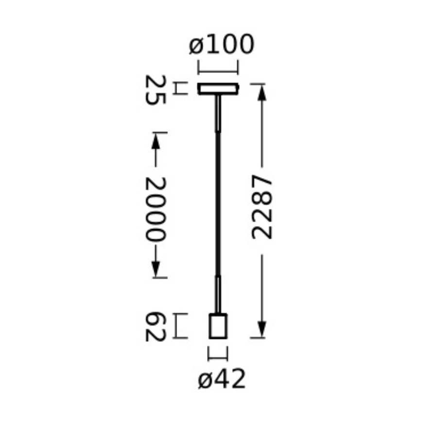 Ledvance - Candelabro suspenso PENDULUM NEEDLE 1xE27/15W/230V