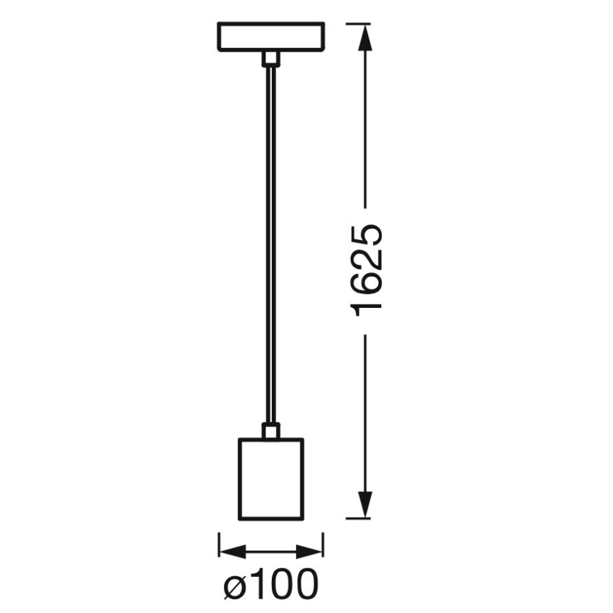 Ledvance - Candelabro suspenso PENDULUM ROBBIN 1xE27/15W/230V cromado brilhante