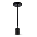 Ledvance - Candelabro suspenso PENDULUM ROBBIN 1xE27/15W/230V preto