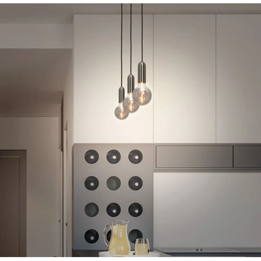 Ledvance - Candelabro suspenso PENDULUM ROUND 1xE27/15W/230V cromado mate