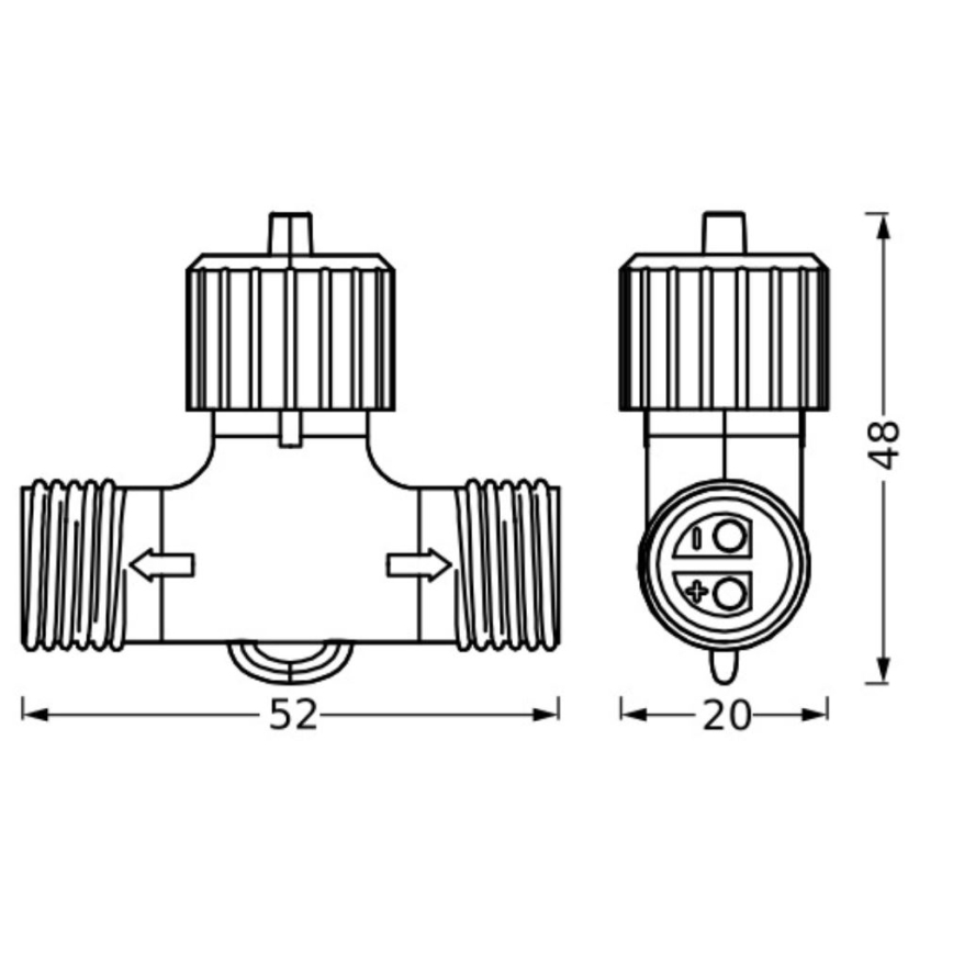 Ledvance - Conector exterior ENDURA 24W/12V IP67