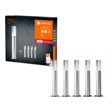 Ledvance - CONJUNTO 5x  Candeeiros para exterior LED RGBW regulável SMART+ GARDENPOLE LED/6W/230V IP44