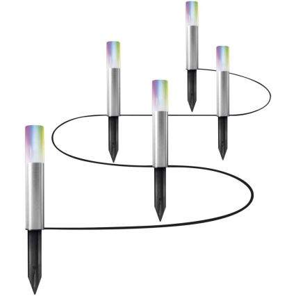Ledvance - CONJUNTO 5x LED RGBW Candeeiro exterior SMART+ GP5xLED/5,7W/230V IP65 Wi-Fi