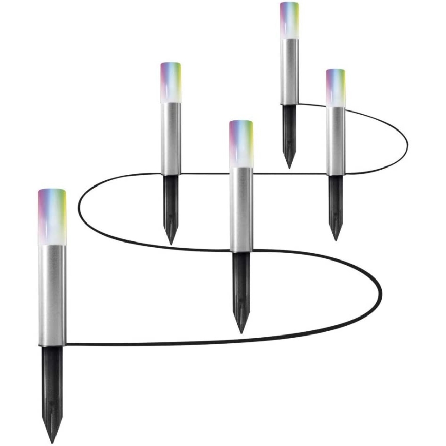 Ledvance - CONJUNTO 5x LED RGBW Candeeiro exterior SMART+ GP5xLED/5,7W/230V IP65 Wi-Fi