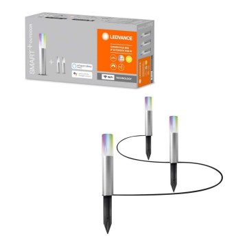 Ledvance - CONJUNTO de extensão 3x Candeeiro exterior LED RGBW SMART+ MINI 3xLED/1,9W/230V IP44 Wi-Fi