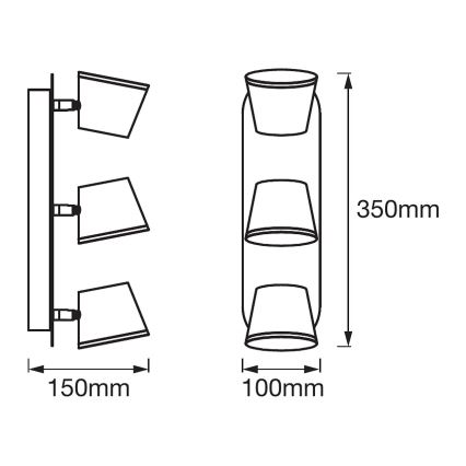 Ledvance - Foco de casa de banho LED SPOT 3xLED/7W/230V IP44 3000/4000K CRI 90 Ra