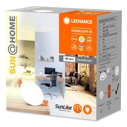 Ledvance- Foco de encastrar LED com regulação SUN@HOME LED/4,5W/230V 2200-5000 CRI 95 Wi-Fi