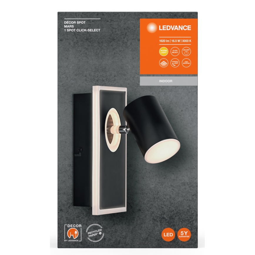 Ledvance - Foco de parede LED DECOR MARS LED/16,5W/230V