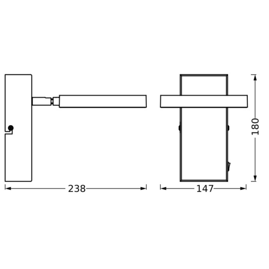 Ledvance - Foco de parede LED DECOR SATURN LED/11W/230V 3000/4200/6500K