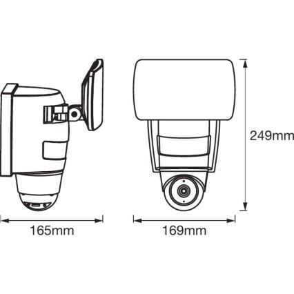 Ledvance - Foco LED com sensor e câmara SMART+ LED/24W/230V IP44 Wi-Fi