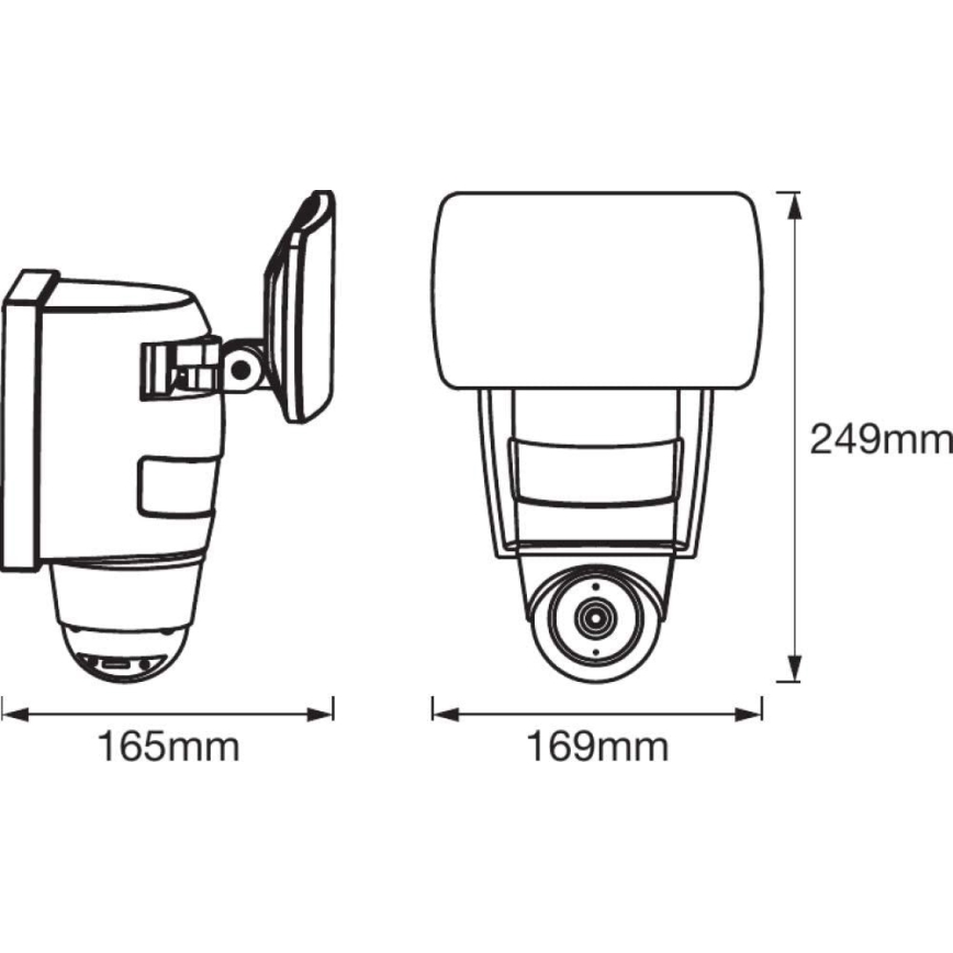 Ledvance - Foco LED com sensor e câmara SMART+ LED/24W/230V IP44 Wi-Fi