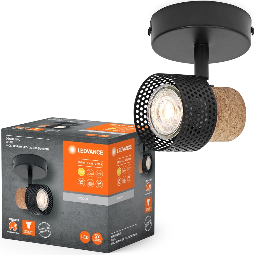 Ledvance - Foco LED DECOR CORK 1xGU10/3,4W/230V