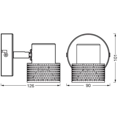 Ledvance - Foco LED DECOR CORK 1xGU10/3,4W/230V