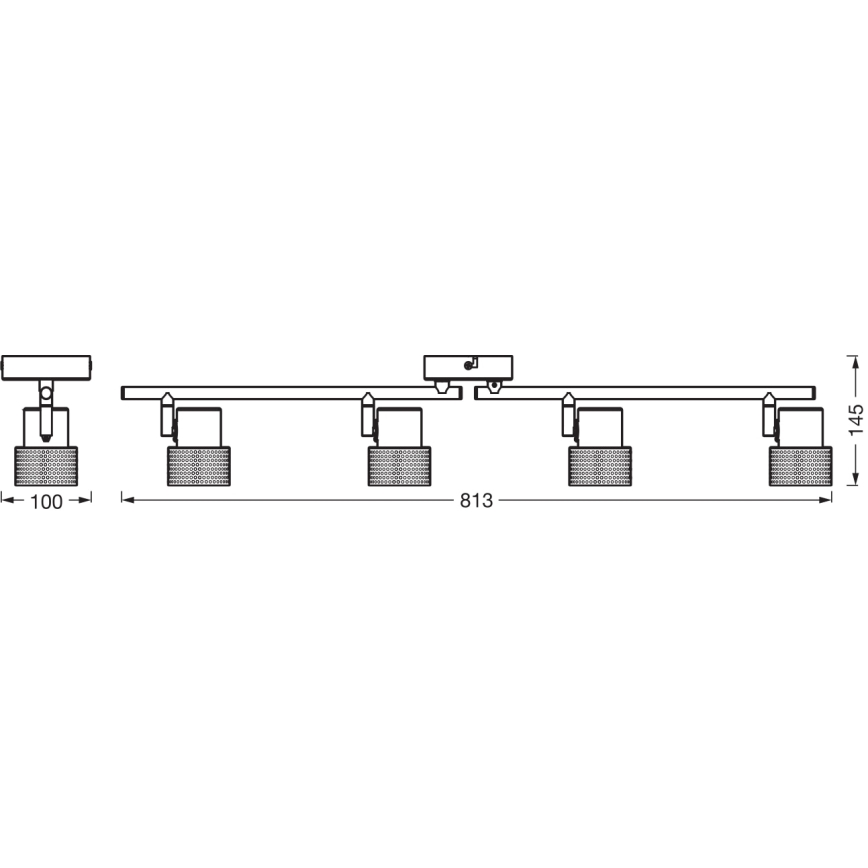 Ledvance - Foco LED DECOR CORK 4xGU10/3,4W/230V