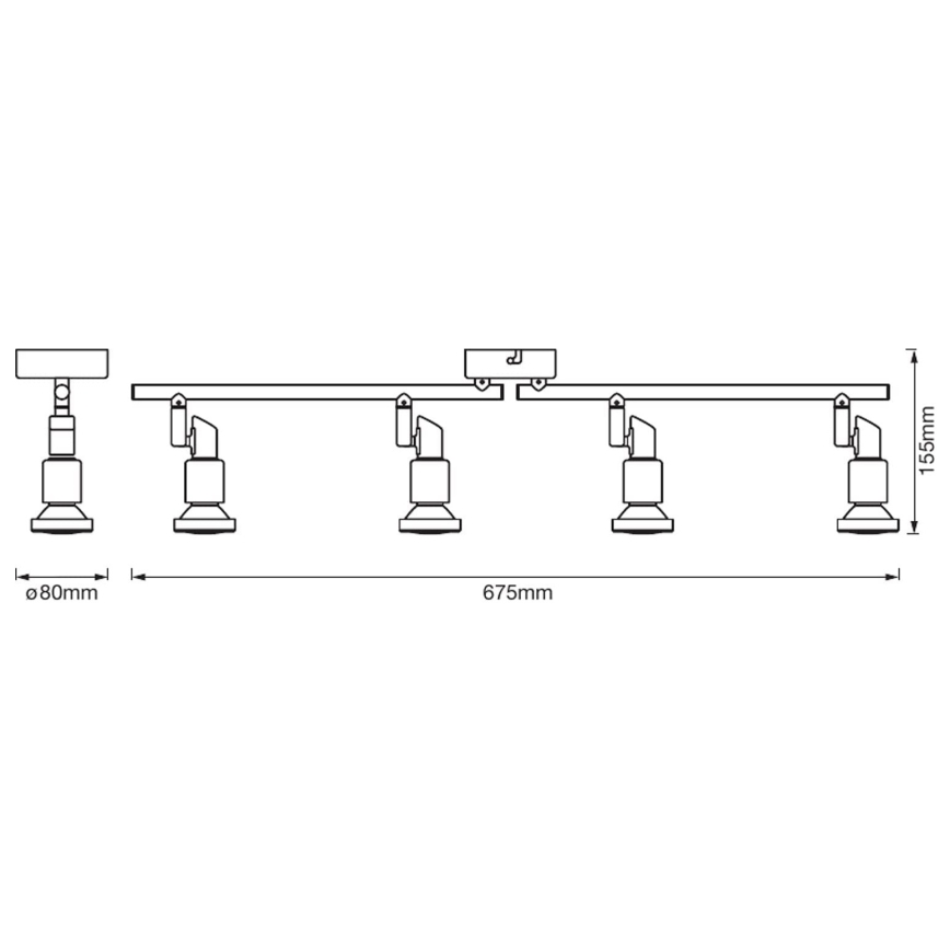 Ledvance - Foco LED SPOT 4xGU10/3W/230V