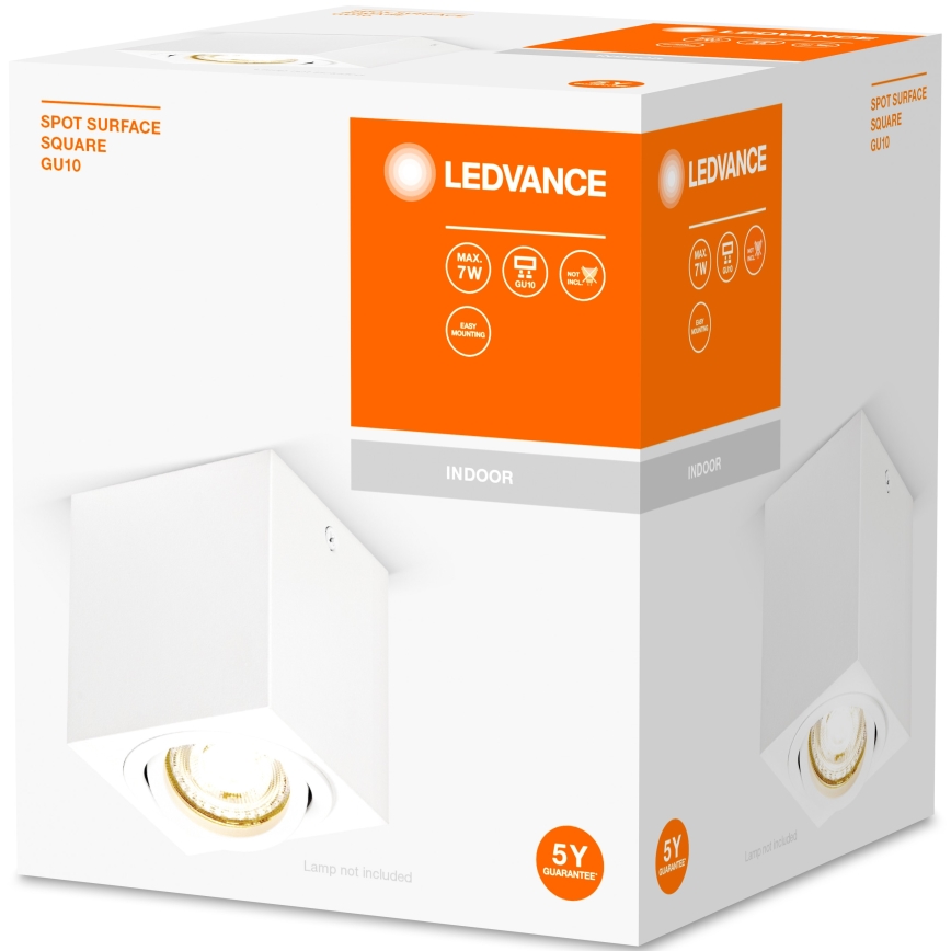 Ledvance - Foco SPOT 1xGU10/7W/230V branco