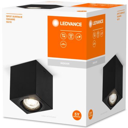 Ledvance - Foco SPOT 1xGU10/7W/230V preto