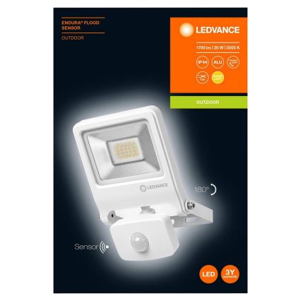Ledvance - Holofote com sensor LED ENDURA LED/20W/230V IP44