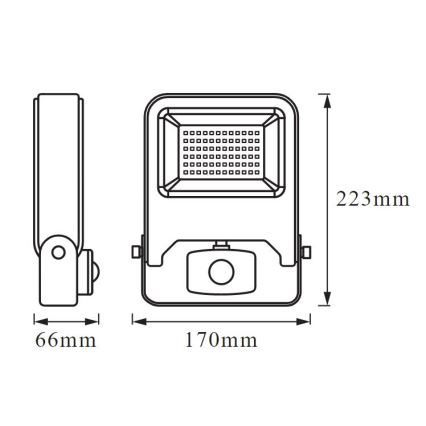 Ledvance - Holofote com sensor LED ENDURA LED/30W/230V IP44