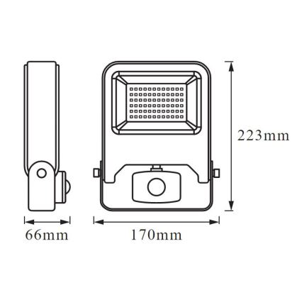 Ledvance - Holofote com sensor LED ENDURA LED/30W/230V IP44