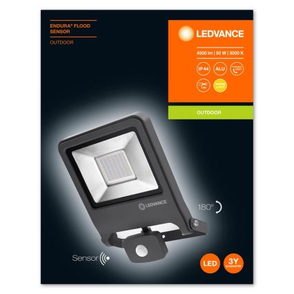 Ledvance - Holofote com sensor LED ENDURA LED/50W/230V IP44