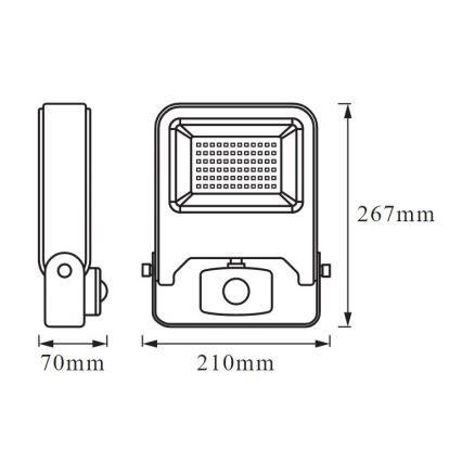 Ledvance - Holofote com sensor LED ENDURA LED/50W/230V IP44
