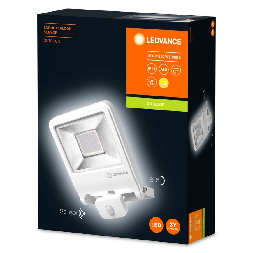 Ledvance - Holofote com sensor LED ENDURA LED/50W/230V IP44