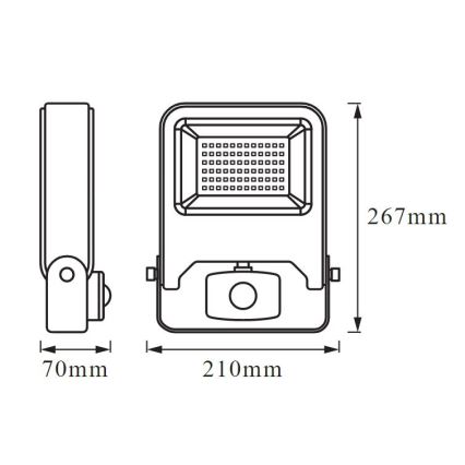 Ledvance - Holofote com sensor LED ENDURA LED/50W/230V IP44