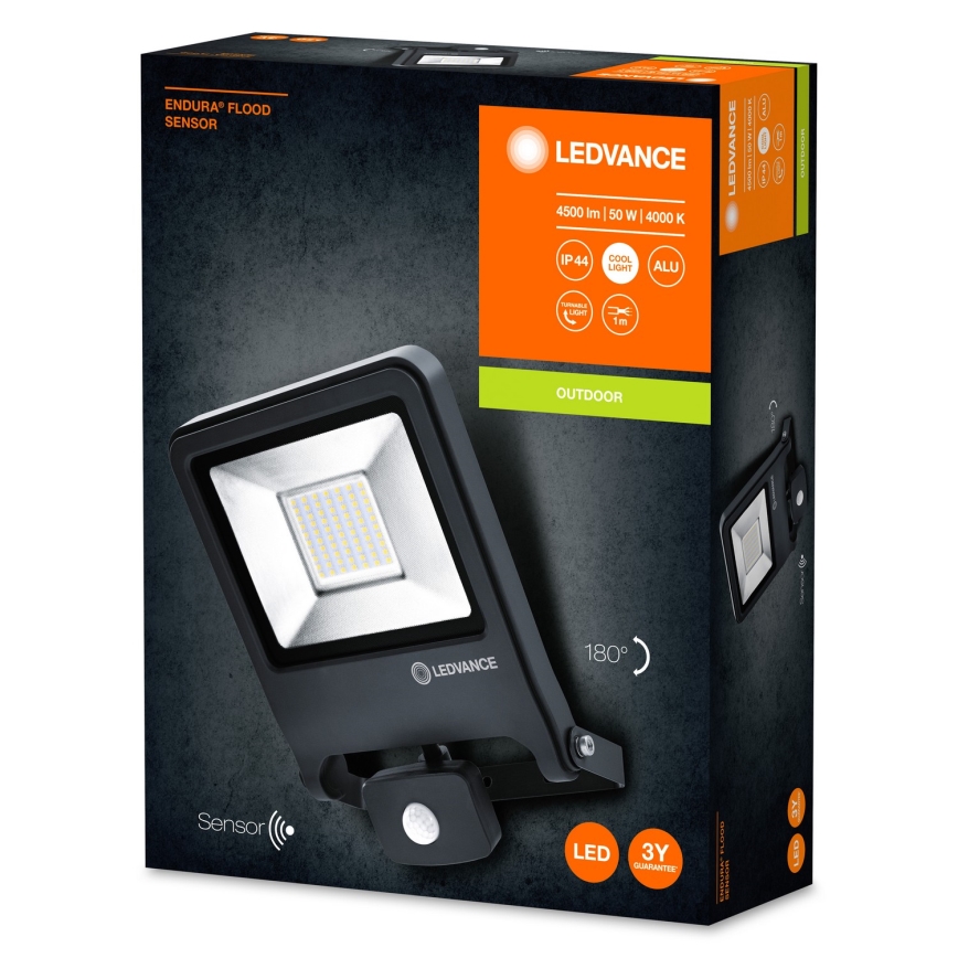 Ledvance - Holofote com sensor LED ENDURA LED/50W/230V IP44