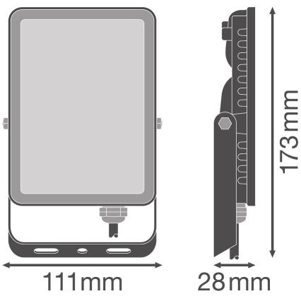 Ledvance - Holofote de parede exterior LED FLOODLIGHT LED/20W/230V 4000K IP65