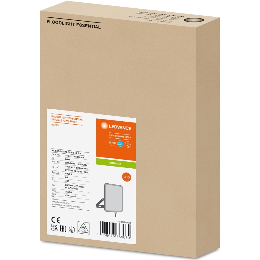 Ledvance - Holofote de parede exterior LED FLOODLIGHT LED/30W/230V 4000K IP65