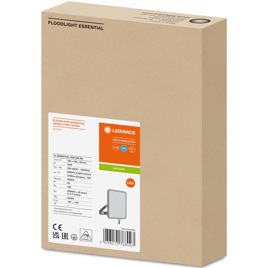 Ledvance - Holofote de parede exterior LED FLOODLIGHT LED/30W/230V 6500K IP65