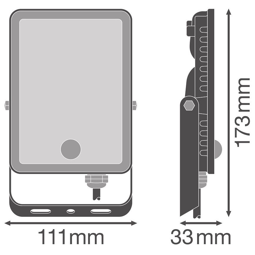 Ledvance - Holofote exterior LED com sensor FLOODLIGHT LED/20W/230V 6500K IP65