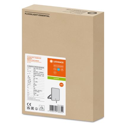 Ledvance - Holofote exterior LED com sensor FLOODLIGHT LED/30W/230V 6500K IP65