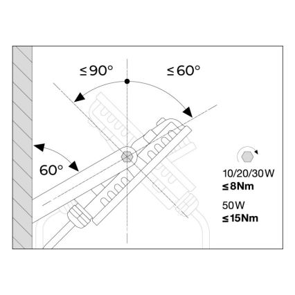 Ledvance - Holofote exterior LED com sensor FLOODLIGHT LED/30W/230V 6500K IP65