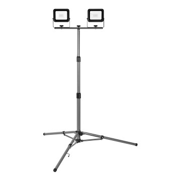Ledvance - Holofote exterior LED com um suporte WORKLIGHT TRIPOD 2xLED/20W/230V 6500K IP65