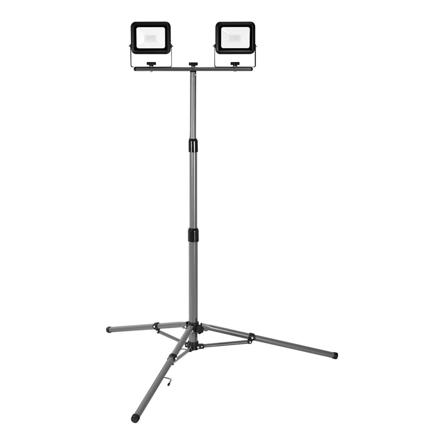 Ledvance - Holofote exterior LED com um suporte WORKLIGHT TRIPOD 2xLED/20W/230V 6500K IP65
