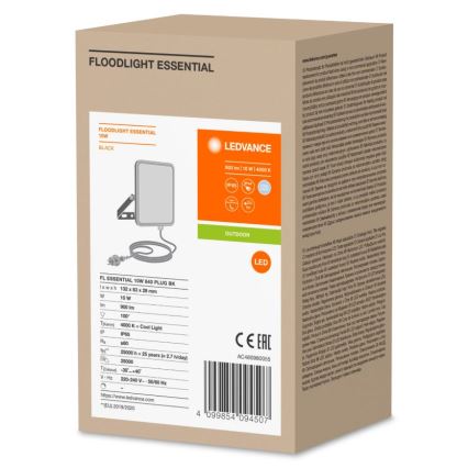Ledvance - LED Holofote exterior de parede FLOODLIGHT ESSENTIAL LED/10W/230V IP65