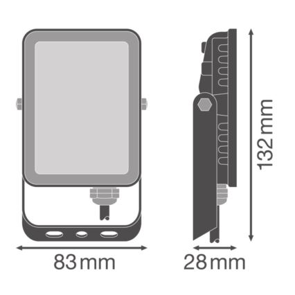 Ledvance - LED Holofote exterior de parede FLOODLIGHT ESSENTIAL LED/10W/230V IP65