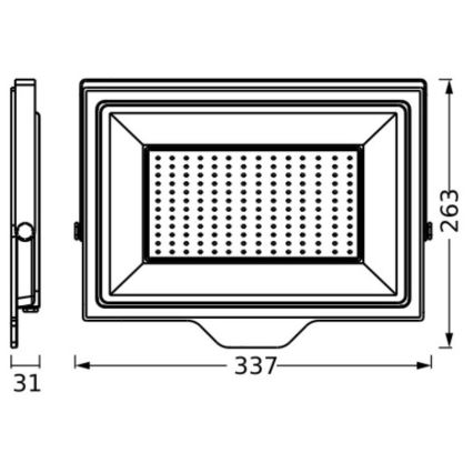 Ledvance - LED Holofote exterior de parede FLOODLIGHT ESSENTIAL LED/150W/230V IP65