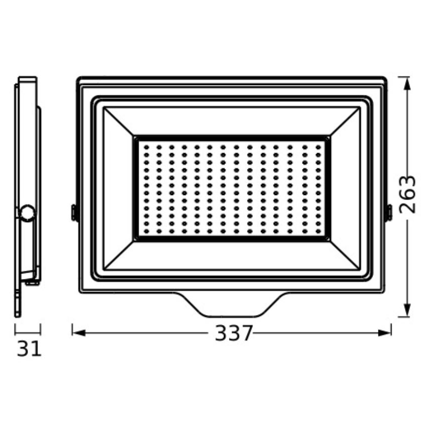 Ledvance - LED Holofote exterior de parede FLOODLIGHT ESSENTIAL LED/150W/230V IP65