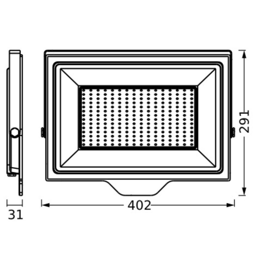 Ledvance - LED Holofote exterior de parede FLOODLIGHT ESSENTIAL LED/200W/230V IP65