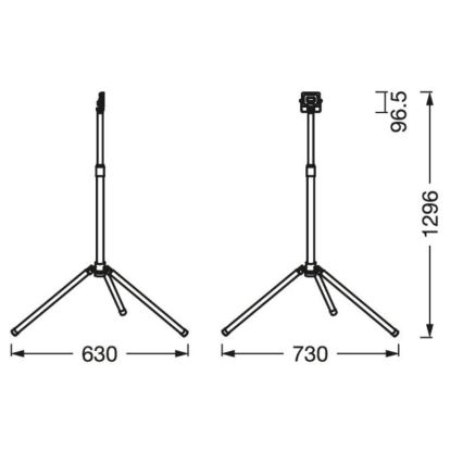 Ledvance - Holofote exterior LED com pega WORKLIGHT TRIPOD LED/10W/230V 6500K IP65