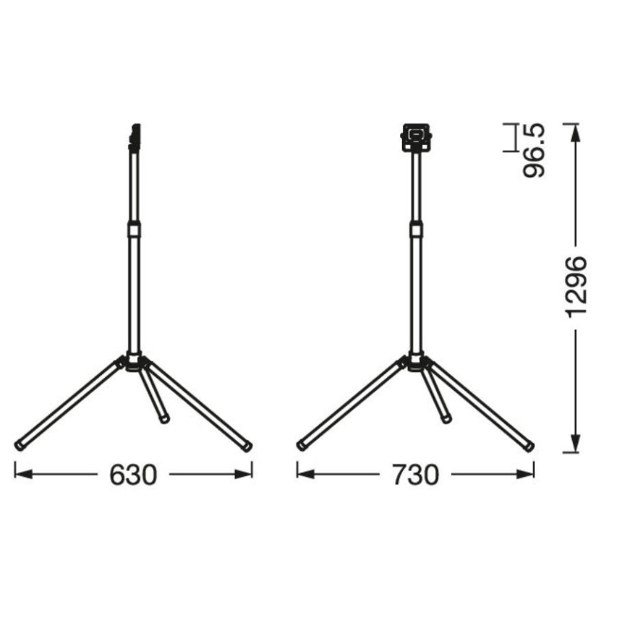 Ledvance - Holofote exterior LED com pega WORKLIGHT TRIPOD LED/10W/230V 6500K IP65