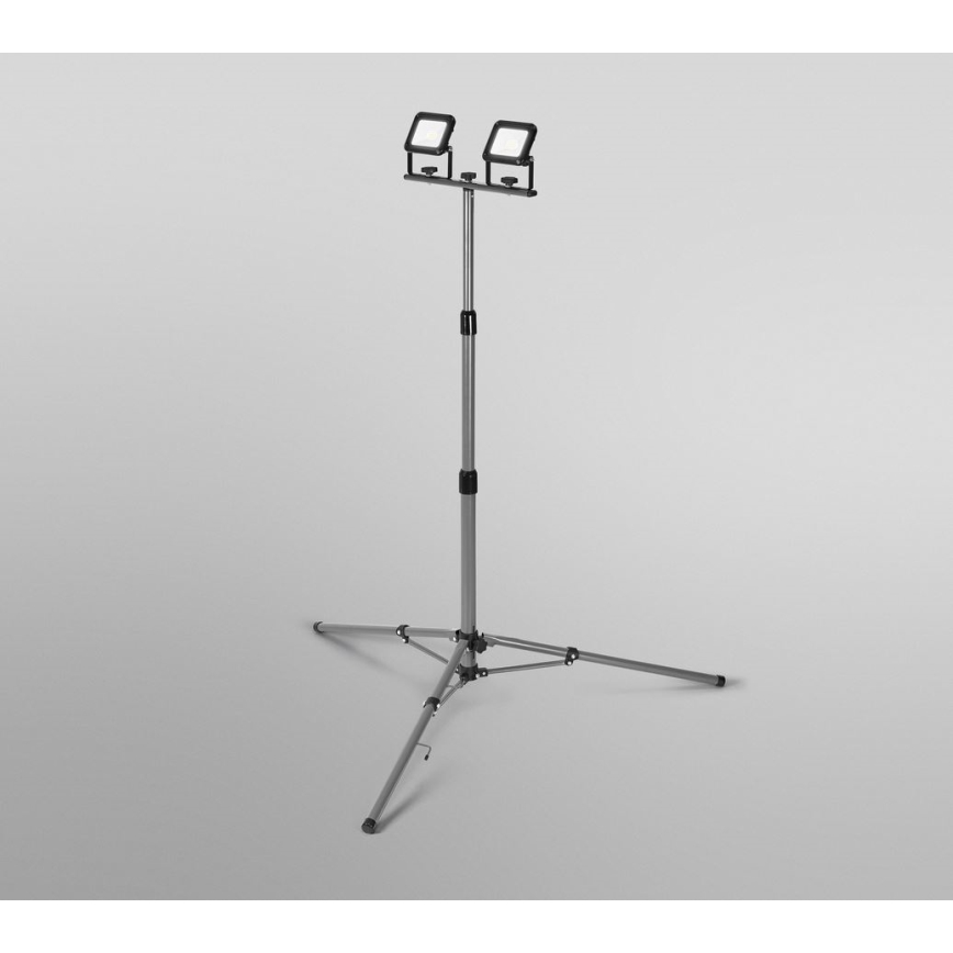 Ledvance - Holofote exterior LED com um suporte WORKLIGHT TRIPOD 2xLED/10W/230V 6500K IP65