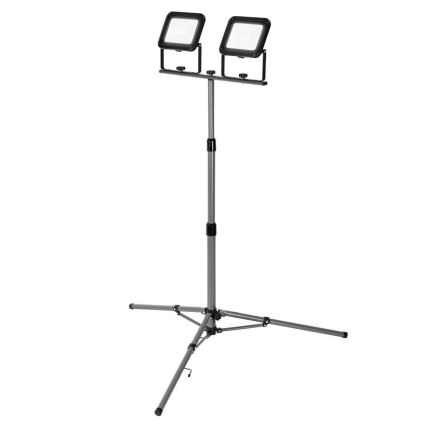 Ledvance - Holofote exterior LED com um suporte WORKLIGHT TRIPOD 2xLED/30W/230V 6500K IP65