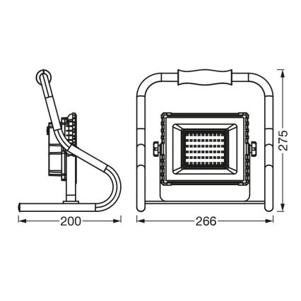 Ledvance - Holofote LED R-STAND LED/20W/5V IP44