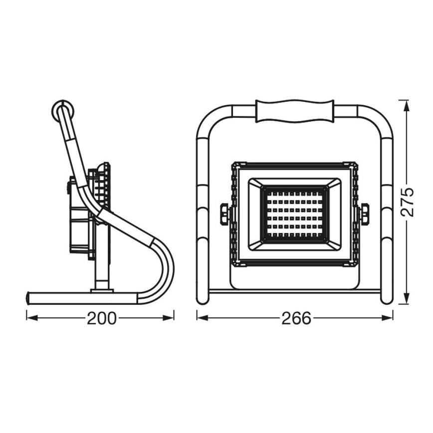 Ledvance - Holofote LED R-STAND LED/20W/5V IP44