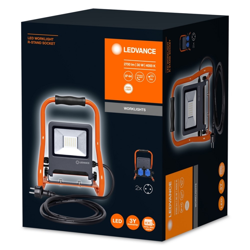 Ledvance - Holofote LED R-STAND LED/30W/230V IP44